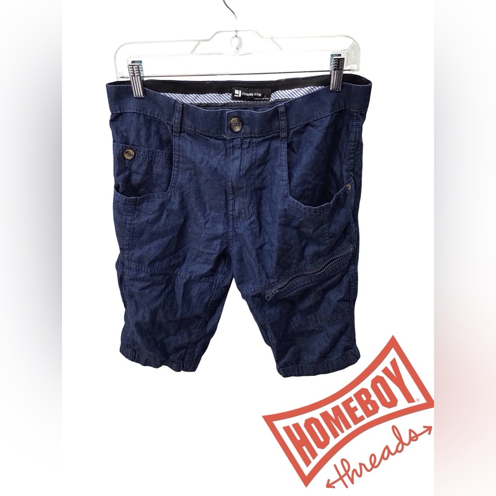 Standard Issue Dark Blue Cargo Shorts
